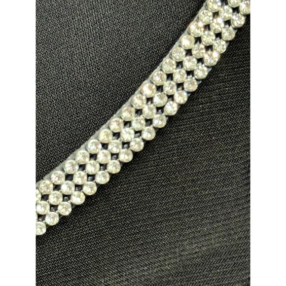 MSK Black short sleeves dress XL With Rhinestone Trimmed - Picture 7 of 9